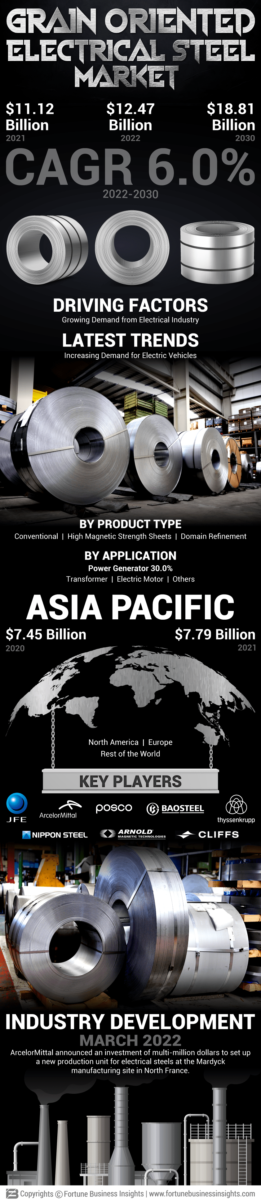 晶粒取向电工钢市场